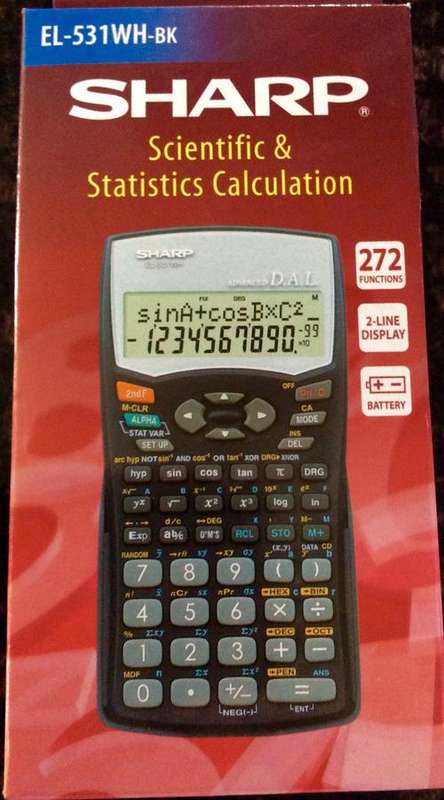 SHARP EL 531WH SCIENTIFIC & STATISTICS CALCULATOR