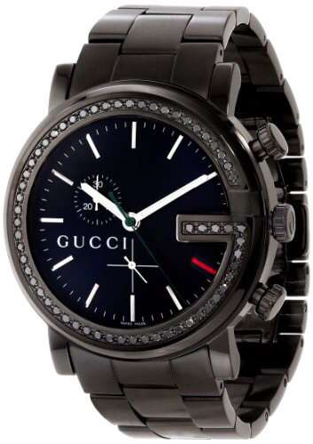 Gucci 101 G-Chrono Black DIAMOND Unisex Watch  MODEL YA101347  RETAIL FOR R45,638.40