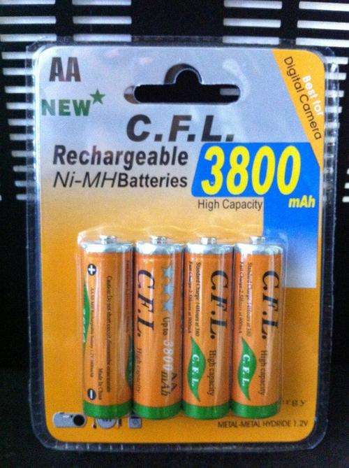 4 X AA Rechargeable Batteries - 3800mAh