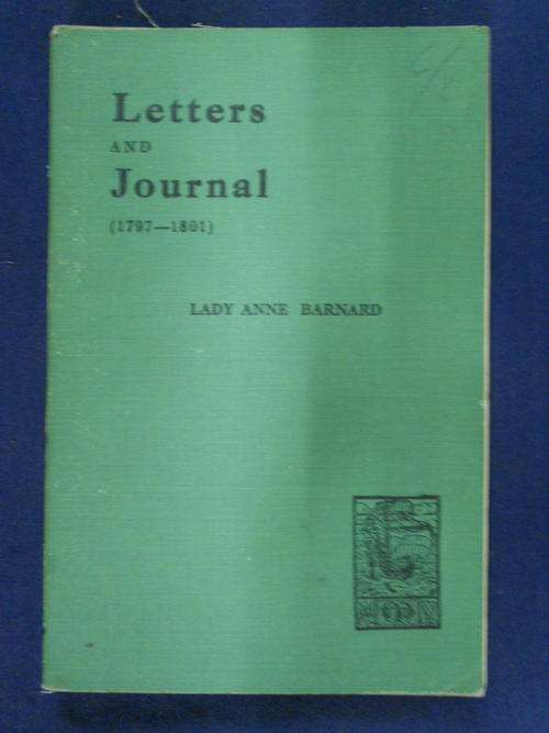 Letters and Journal 1787-1801 - Lady Anne Barnard