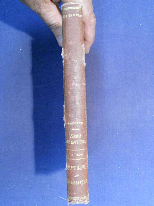 INSTITUTES OF CAPE LAW: VOL. II - SIR A. F. S. MAASDORP(1924).