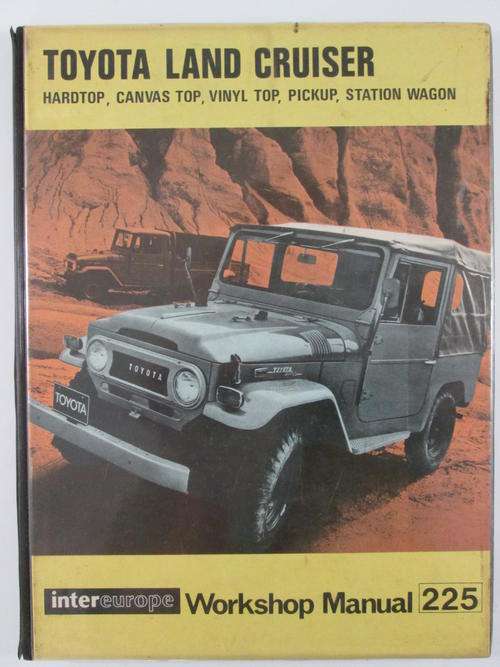 Intereurope workshop manual 225 for Toyota land cruiser.