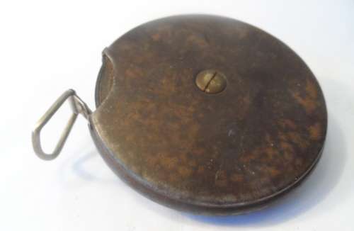 MEASURING TAPE  VINTAGE JOHN RABONE & SONS STEEL & BRASS  50 FT. IMPERIAL  TAPE
