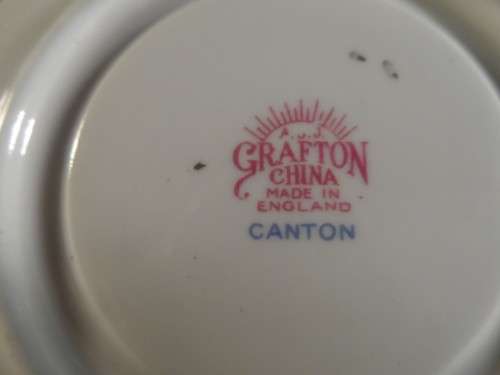 GRAFTON  BONE CHINA SAUCER     CANTON