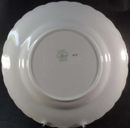 MJC49 PLANT TUSCAN ENGLISH FINE BONE CHINA , VINTAGE  TEA DUO  " HOLLYHOCKS DESIGN "