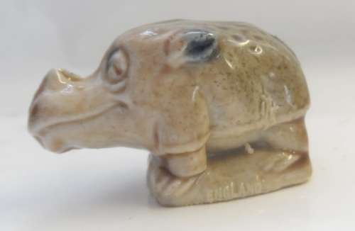 WHIMSIE  MINIATURE SOLID PORCELAIN FIGURE " BABY RHINO "'