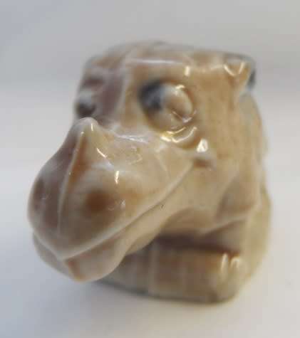 WHIMSIE  MINIATURE SOLID PORCELAIN FIGURE " BABY RHINO "'