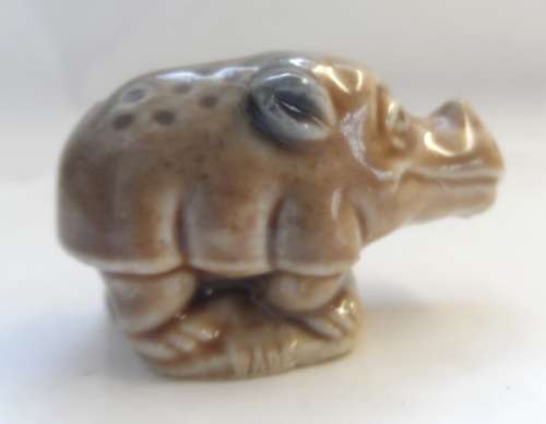 WHIMSIE  MINIATURE SOLID PORCELAIN FIGURE " BABY RHINO "'