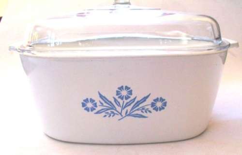 CORNING WARE P-84-B , DEEP,  4 QUART LIDDED CASSEROLE
