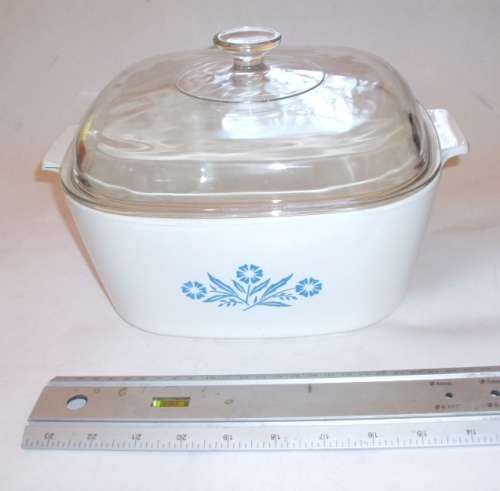 CORNING WARE P-84-B , DEEP,  4 QUART LIDDED CASSEROLE