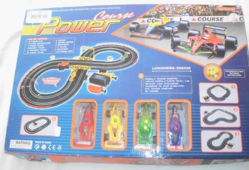 POWER COURSE SLOT CAR RACING TRACK SET