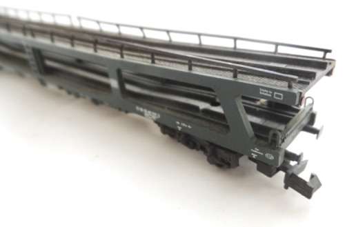 N SCALE VINTAGE FLEISCHMANN DOUBLE DECKER CAR TRANSPORTER No. 144 Ref 5180 98-80-021-3