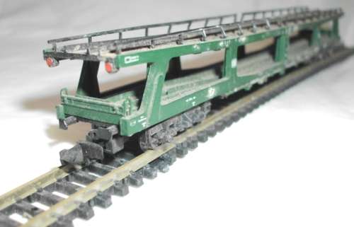 N SCALE VINTAGE FLEISCHMANN DOUBLE DECKER CAR TRANSPORTER No. 144 Ref 5180 98-80-021-3