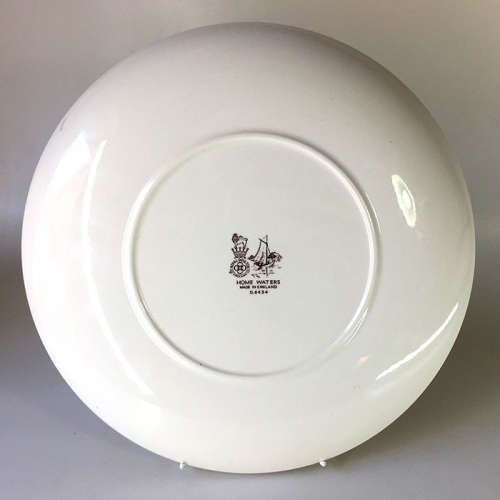ROYAL DOULTON  ENGLISH TRANSLUCENT  CHINA COLLECTABLE  WALL PLATE   `HOME WATERS `  D6434