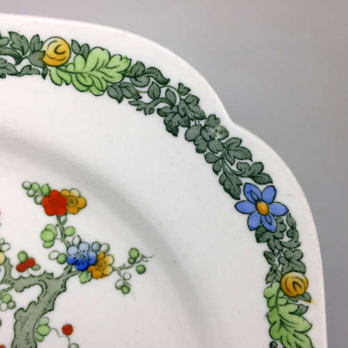 ENGLISH FINE BONE CHINA COPELAND SPODE  "  BERMUDA " SQUARED  PLATTER ref 767 995