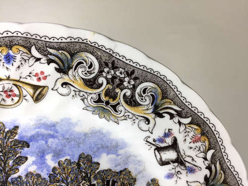 CHURCHILL ' HERRING'S HUNT  ' 'BREAKING COVER '  COLLECTIBLE PORCELAIN  DISPLAY PLATE