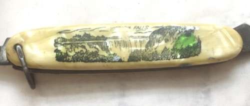 VINTAGE COLLECTIBLE SOUVENIR PEN KNIFE ' VICTORIA FALLS '
