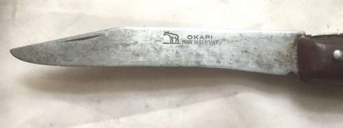 COLLECTIBLE OKAPI GERMANY LOCK BLADE POCKET KNIFE SLENDER BLADE