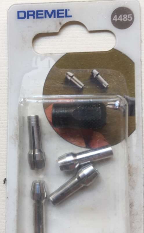 DREMEL MULTITOOL 4 PIECE COLLETT , AND LOCK NUT SET  REF: 4485 ( as new blister packed )
