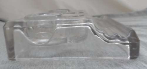 MOLDED GLASS VINTAGE PEN AND INK STAND