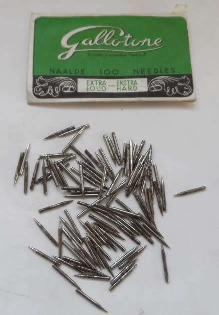 VINTAGE GALLOTONE STEEL, EXTRA LOUD, HARD GRAMOPHONE NEEDLES  FACTORY  SEALED ORIGINAL PACKS OF 100