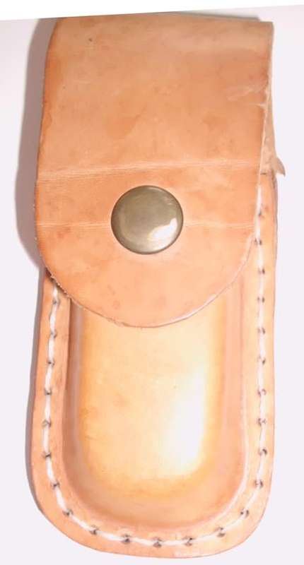 HANDMADE STITCHED , SOLID LEATHER BELT SHEATH  SUITABLE FOR LEATHERMAN OR SWISS ARMY , KNIFE