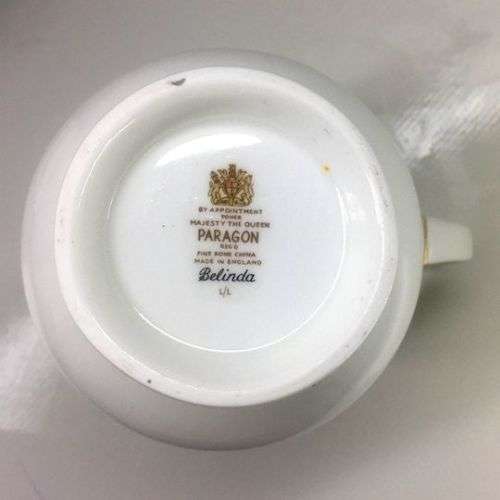 PARAGON  FINE BONE CHINA  CREAMER / MILK JUG AND SUGAR BOWL   ` BELINDA  `