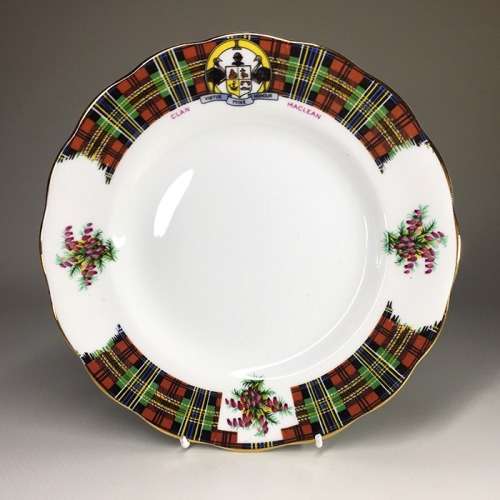 A SET OF FOUR ROYAL STANDARD FINE BONE CHINA TEA TRIOS  ` BONNIE SCOTLAND - MAC LEAN  `