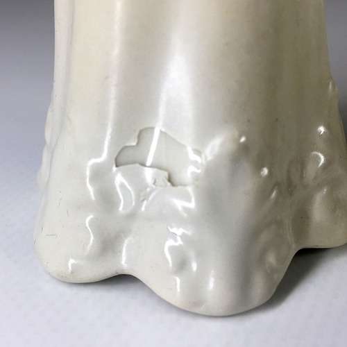 A and S ARCADIAN CHINA  VINTAGE HAT PIN HOLDER  EMBLAZONED WITH THE CREST OF ` FAIRFIELD BUXTON `