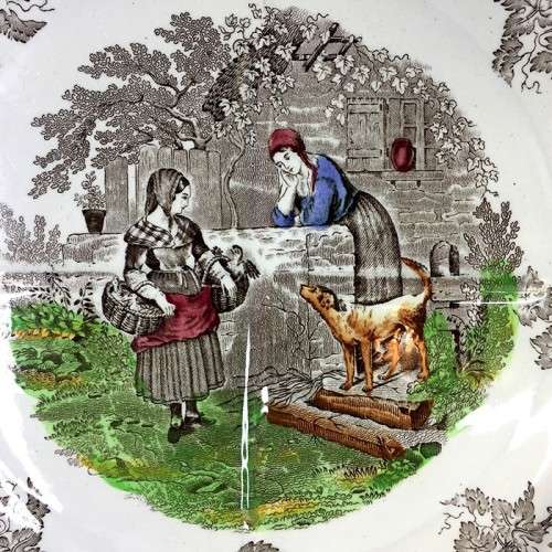 COPELAND SPODE ` SPODE`S BYRON-SERIES No. 1 CABINET PLATE    plate number 14