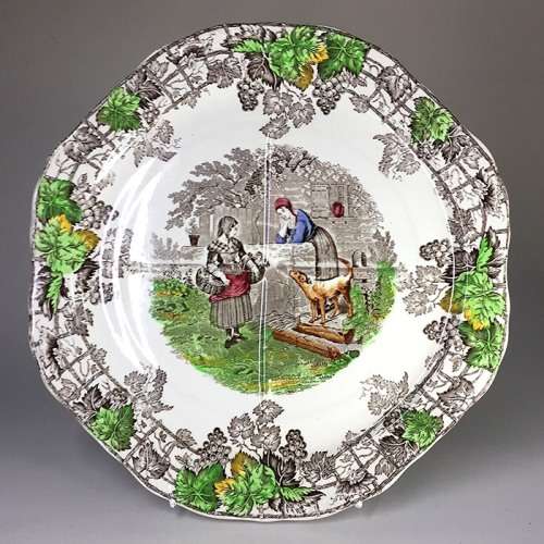 COPELAND SPODE ` SPODE`S BYRON-SERIES No. 1 CABINET PLATE    plate number 14