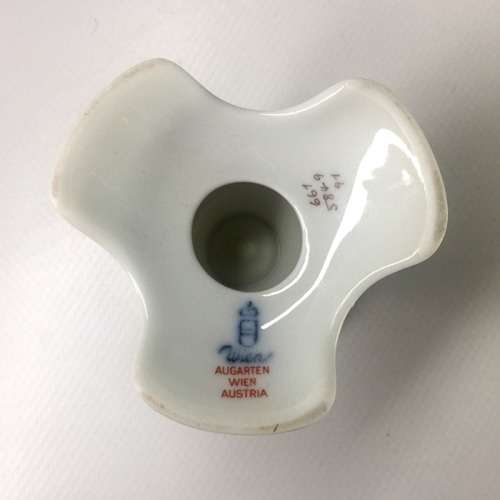 AUGARTEN WIEN CANDLESTICK HOLDER  ` FLORAL  DESIGN `