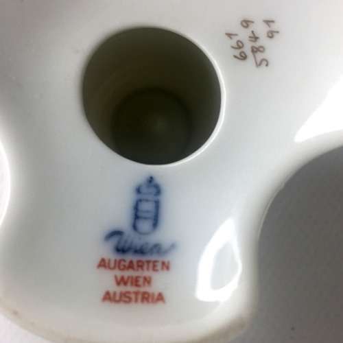 AUGARTEN WIEN CANDLESTICK HOLDER  ` FLORAL  DESIGN `