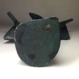 METAL SCULPTURE , GEISHA FIGURINE