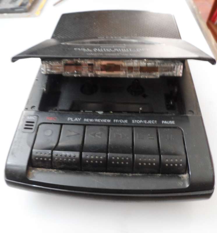 SONY VINTAGE  PORTABLE  AUDIO CASSETTE RECORDER , & PLAYER with blank audio  Cassette