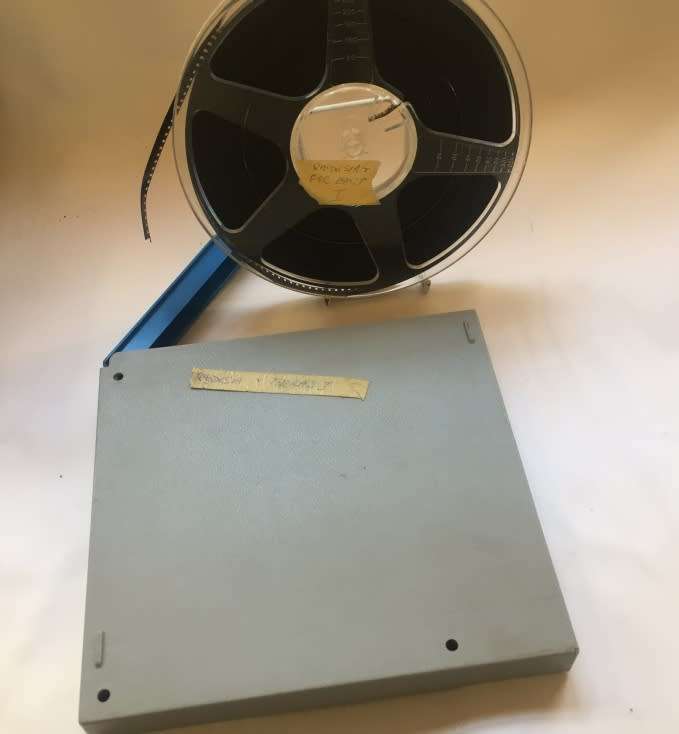 8 mm. FILM, POSSO REEL , IN FLIP TOP DUST CASE AMATEUR REEL 1969 VINTAGE RHODESIA & FAR EAST