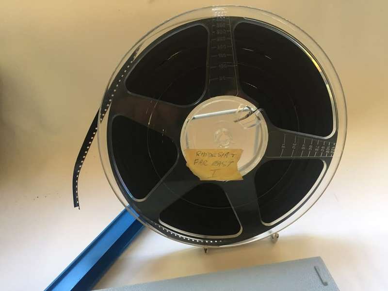 8 mm. FILM, POSSO REEL , IN FLIP TOP DUST CASE AMATEUR REEL 1969 VINTAGE RHODESIA & FAR EAST