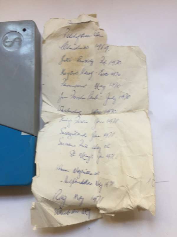 8 mm. FILM, POSSO REEL , IN FLIP TOP DUST CASE AMATEUR REEL POTCH, SWAZILAND, DURBAN , et . al. 1969