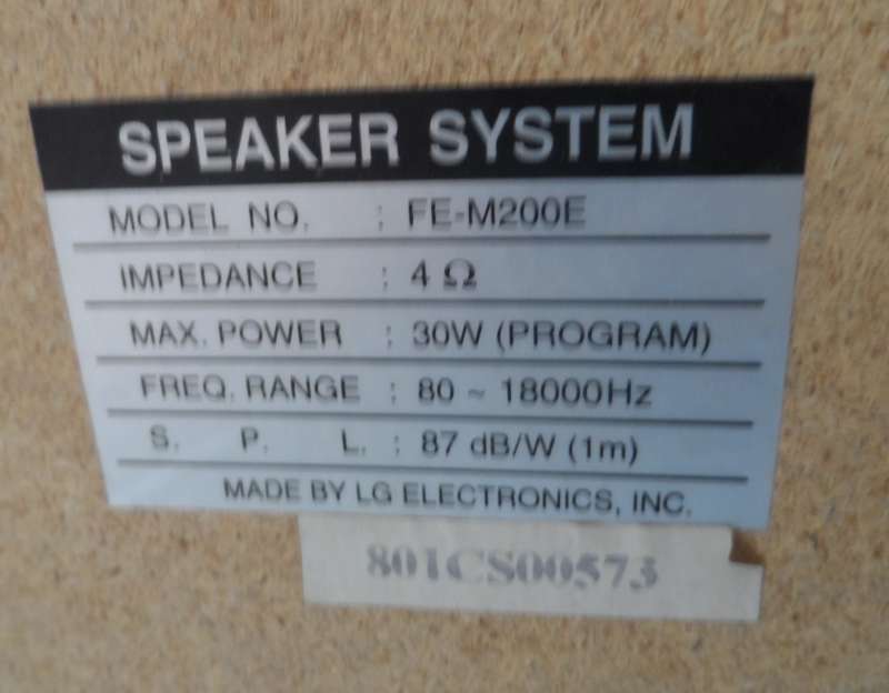 L G HI FI SPEAKERS
