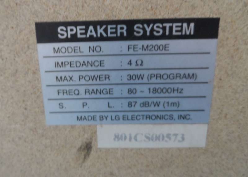 L G HI FI SPEAKERS