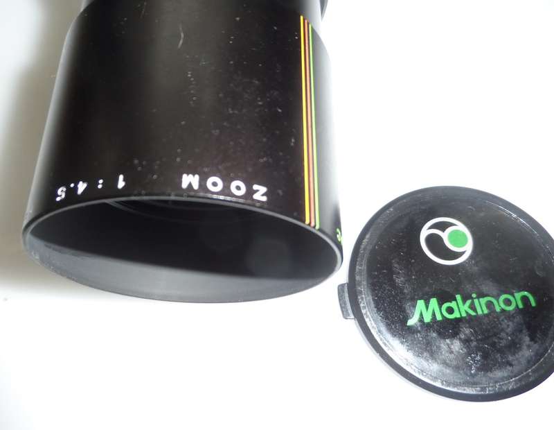 MAKINON ZOOM LENS IN HARD , DUST CASE , WITH SLING STRAP zoom 1:4,  6,   200 mm MACRO 1:4, -  10m