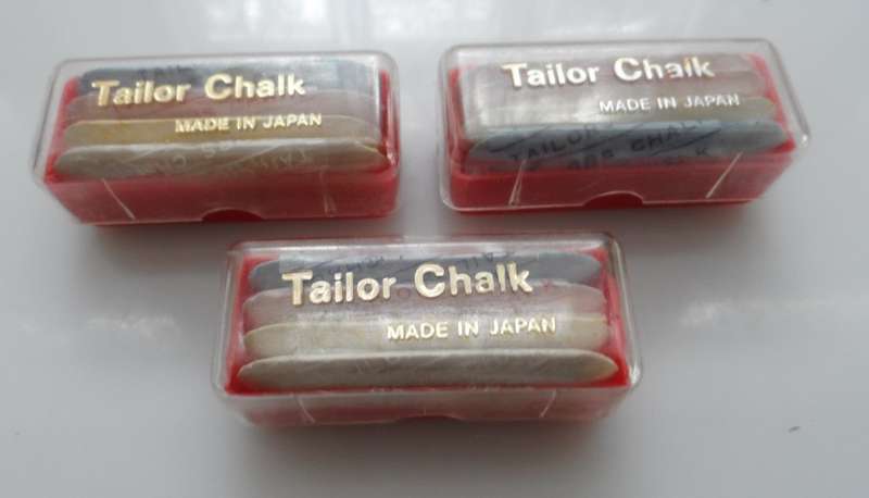 TAILOR,S  / DRESSMAKERS SEWING CHALK  3 acrylic cases , 4 different colours , R90.00 all 3