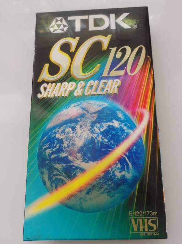 TDK , SC , VHS CASSETTE , PAL SECAM, E120 / 173 m