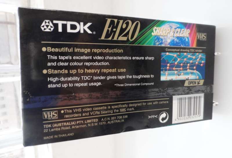 TDK , SC , VHS CASSETTE , PAL SECAM, E120 / 173 m