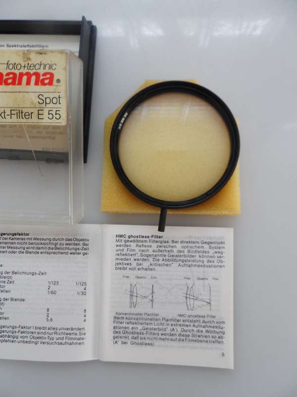 HOYA 55mm FILTER , RAINBOW SPOT, THREADED FITTING   as new original box
