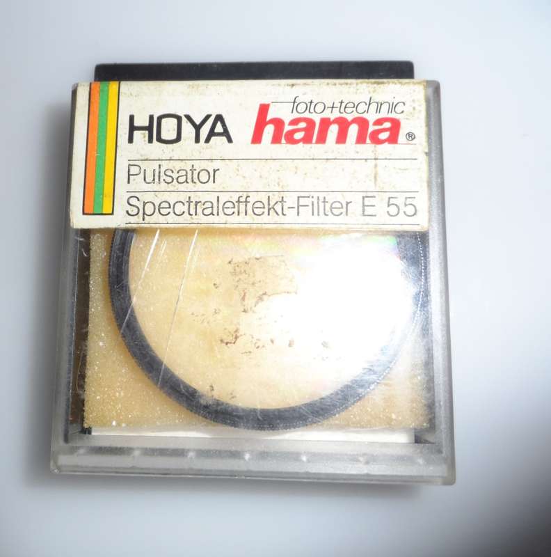 HOYA 55mm FILTER ,PULSATOR  , THREADED FITTING   as new original box