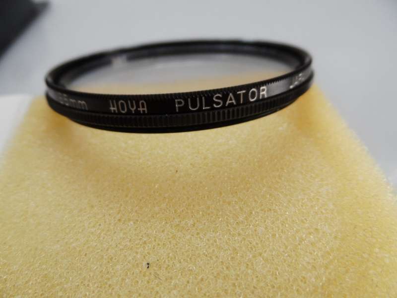 HOYA 55mm FILTER ,PULSATOR  , THREADED FITTING   as new original box