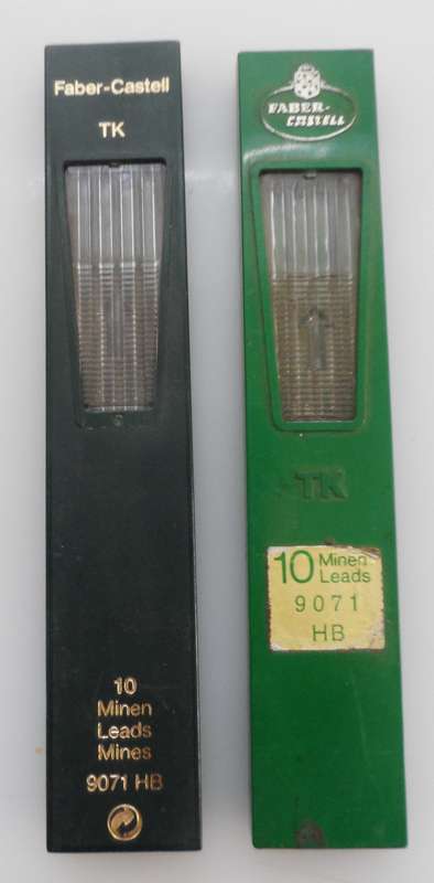 FABER CASTELL REPLACEMENT LEADS  HB , SLIDE DISPENSERS , I of 10 leads, 1 of 3 leads