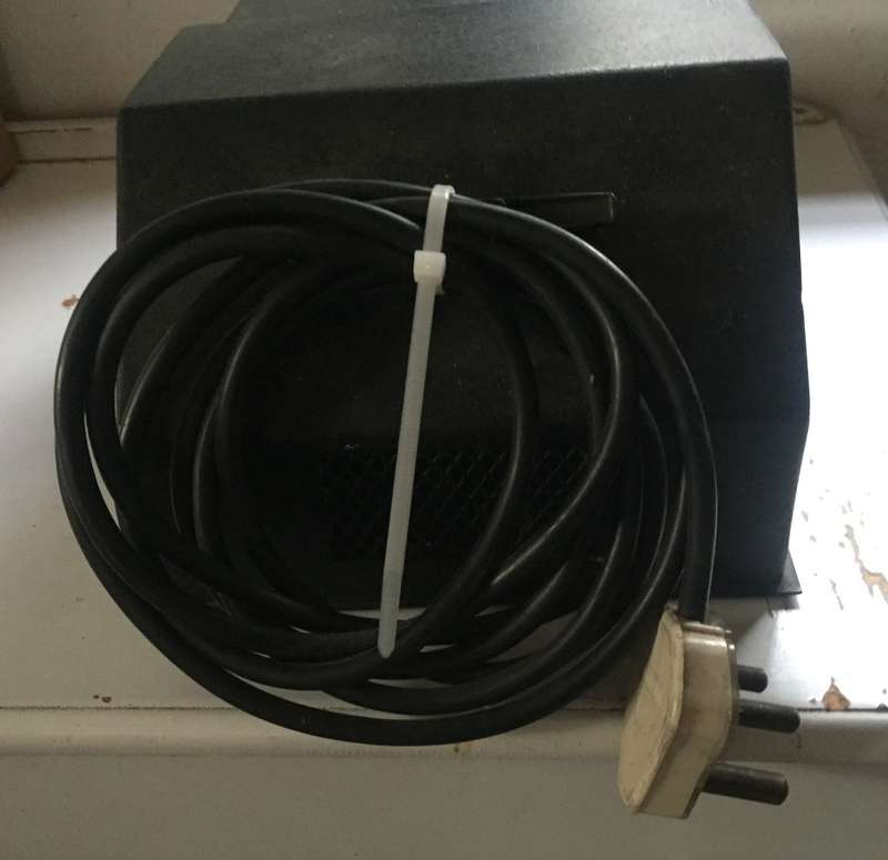 BLOWER FAN FIREPLACE / GRILL / BRAAI / OUTDOOR OVEN , KILN,  HI VOLUME ELECTRIC , I mtr cable & plug