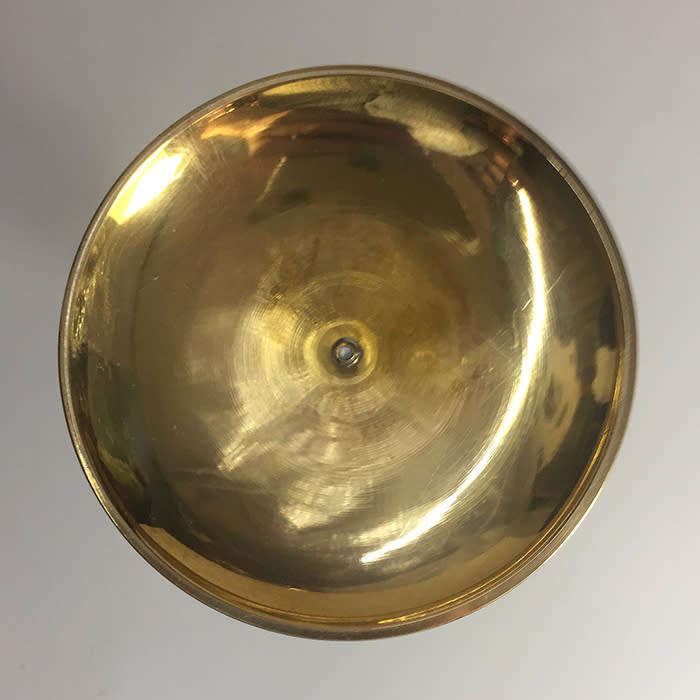 SOLID BRASS ,DOUBLE HELIX DESIGN , CANDLE STICK HOLDER